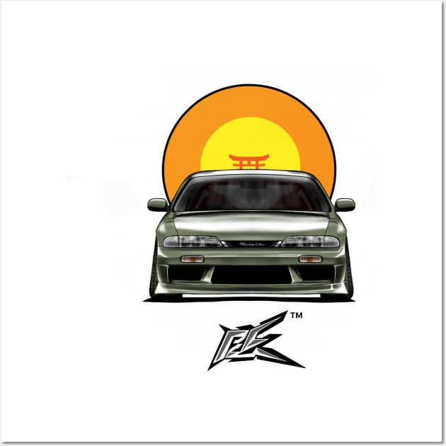 nissan silvia s14 zenki Wall Art by naquash